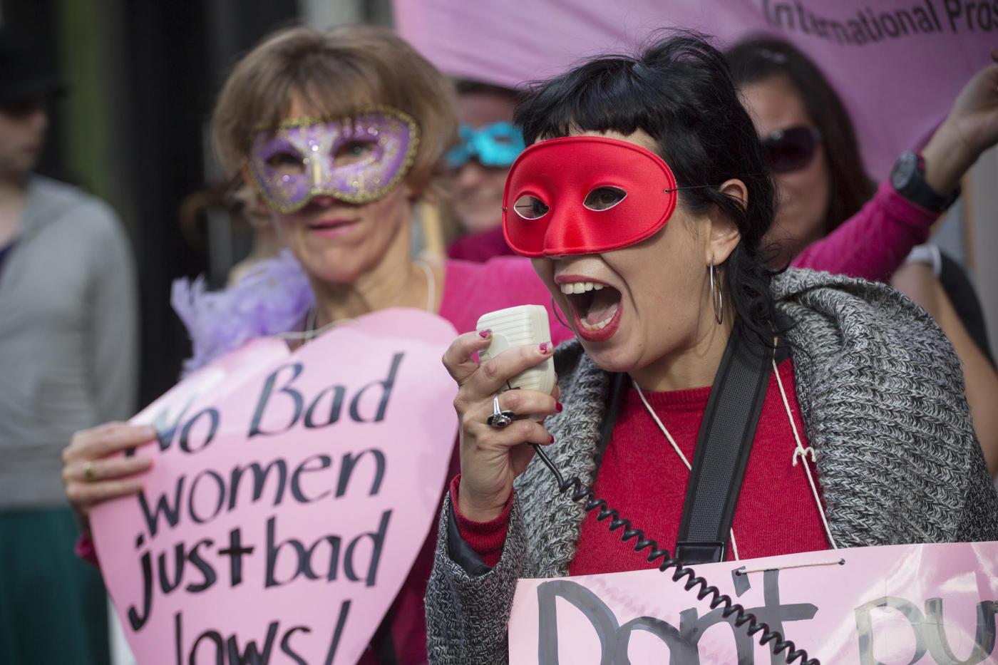 Protesta a New York delle professioniste del sesso