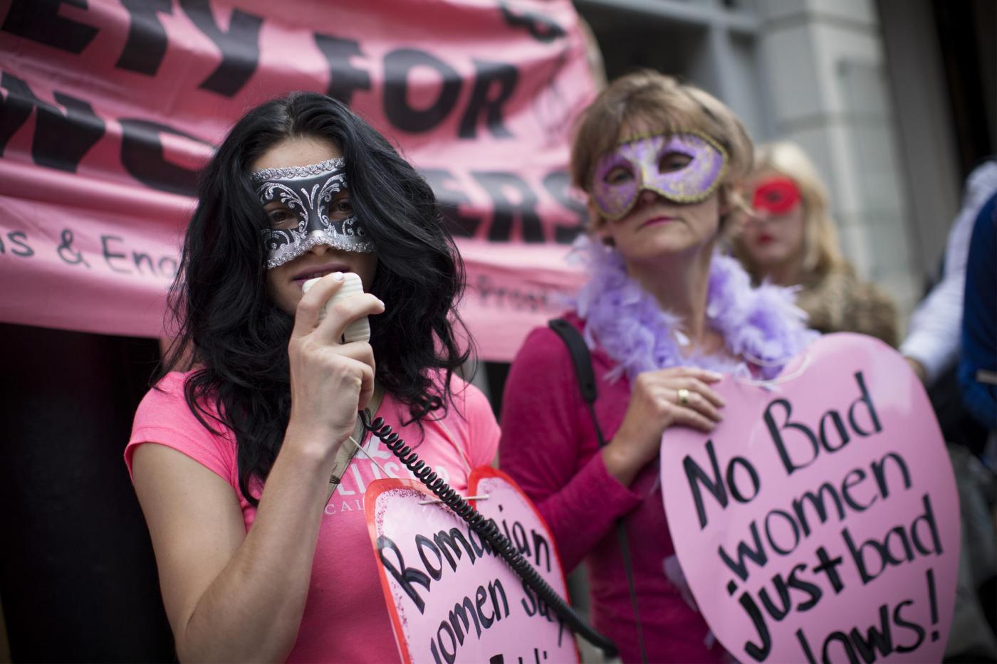 Prostitute protestano in strada a New York04