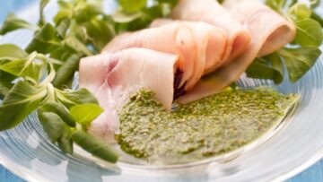 Ricette di pesce: carpaccio di pesce spada con salsa alla senape