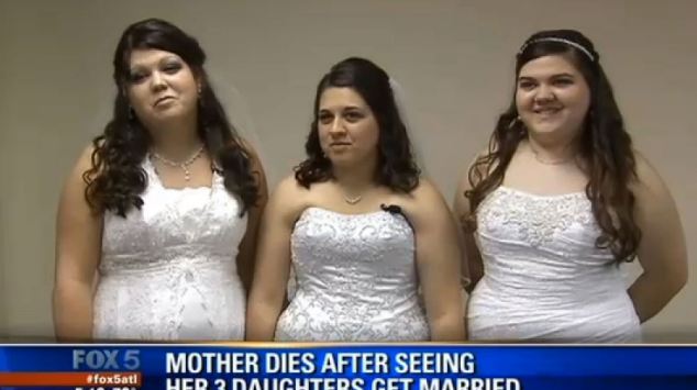 Usa, tre figlie insieme all'altare: il giorno dopo la madre malata muore01
