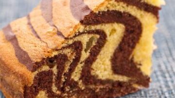 Ricette di dolci: torta zebrata con vaniglia e cioccolata