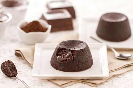 Ricette di dolci: tortino al cioccolato con cuore fondente