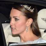 Kate Middleton indossa la tiara della regina Elisabetta al ricevimento