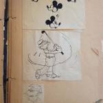 Bisnonno era disegnatore Disney, trova diario con disegni in soffitta 02