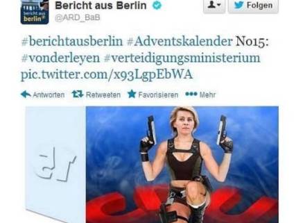 Berlino: Ursula von der Leyen, ministro Difesa come Lara Corft: è poelmica