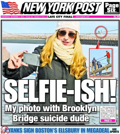 autoscatto con tentativo di suicidio sul nypost