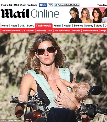 Gisele bundchen sul quad con la sua piccola02