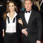 Bafta 2014, Brad Pitt e Angelina Jolie in doppio smoking01
