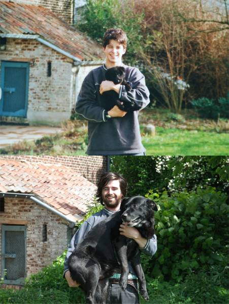 Le foto degli animali prima e dopo... il passare del tempo