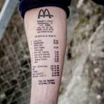 Norvegia, si tatua lo scontrino del McDonald's sul braccio06