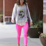 Alessandra Ambrosio, pilates in leggings rosa a Los Angeles 12