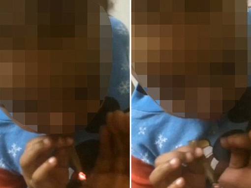 Bimbo fuma marijuana sul WC: genitori guardano e ridono. Video indigna il web