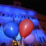 Giornata mondiale sull'autismo Montecitorio si tinge di blu08