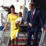 William, Kate e George in Australia il vestitino color canarino della Duchessa10