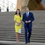 William, Kate e George in Australia il vestitino color canarino della Duchessa03