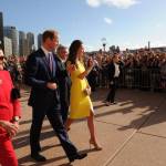 William, Kate e George in Australia il vestitino color canarino della Duchessa06