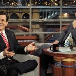 David Letterman e suo successore Stephen Colbert02