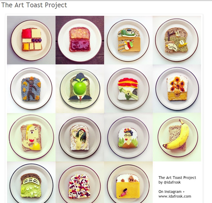 “The Art Toast Project”: quadri d’autore commestibili