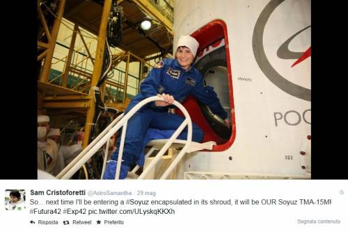 Samantha Cristofaretti, prima donna italiana nello spazio. Ma non ditelo
