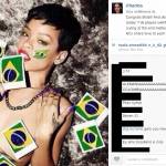 Rihanna, mania(ca) da mondiali: Brasile, Ghana, Germania... basta che tifa