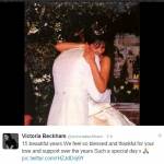 David e Victoria Beckham festeggiano 15 anni di matrimonio (foto)