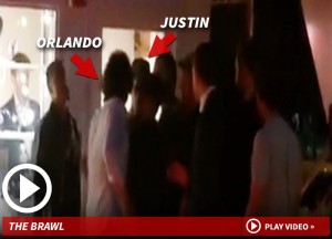 Orlando Bloom e Justin Bieber litigano per la Miranda Kerr (video)