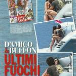 Gigi Buffon-Ilaria D'Amico, baci appassionati prima del ritorno in Italia (foto)