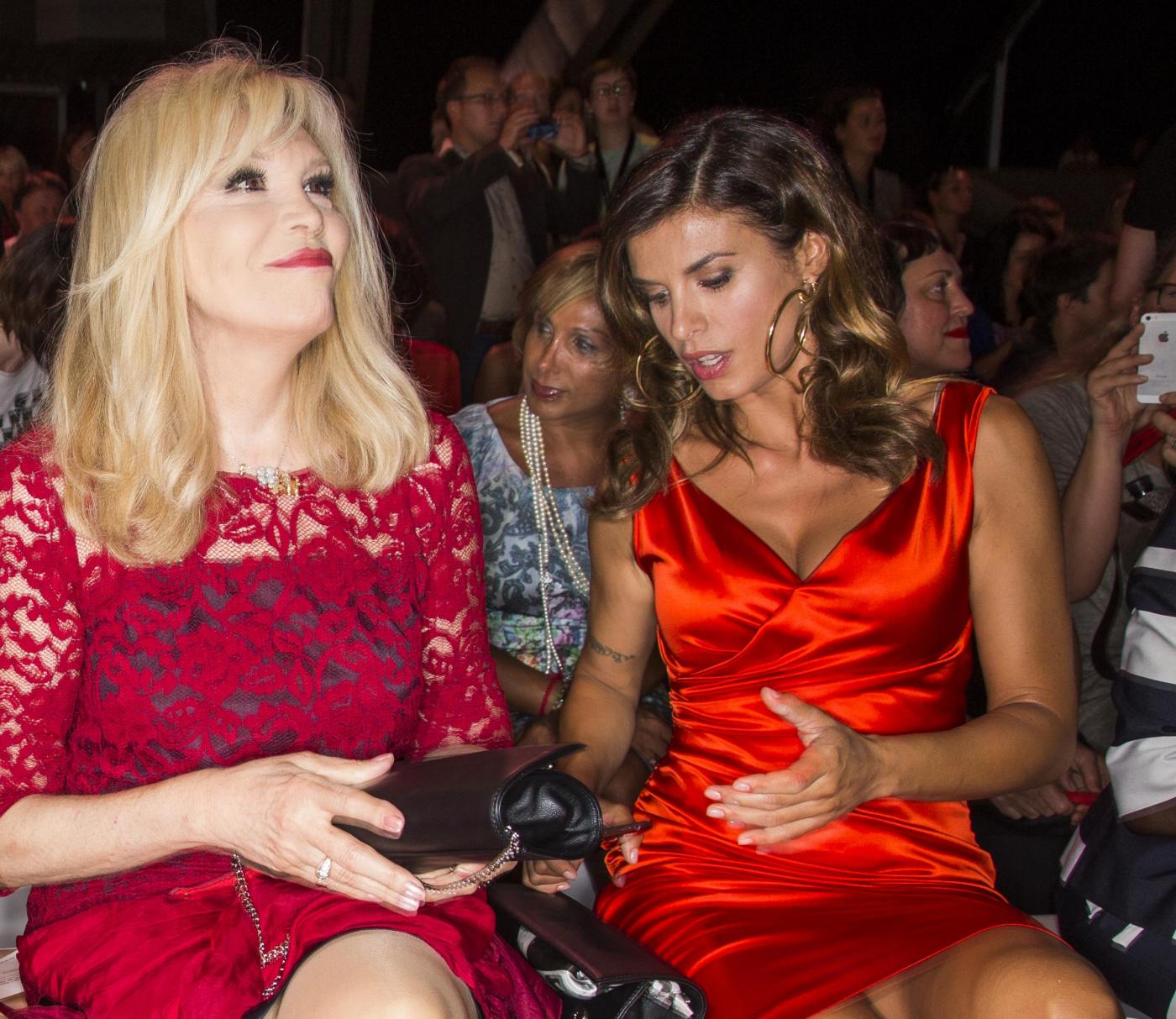 Elisabetta Canalis alla Berlino Fashion Week con Amanda Lear6