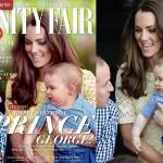 George compie 1 anno: la copertina di Vanity Fair con mamma Kate e papà William01