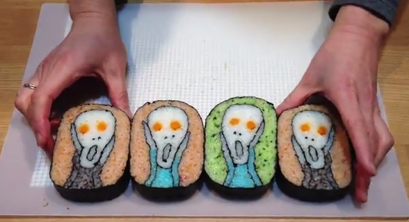 Takayo Kiyato, l'artista che crea opere d'arte con il sushi (video)