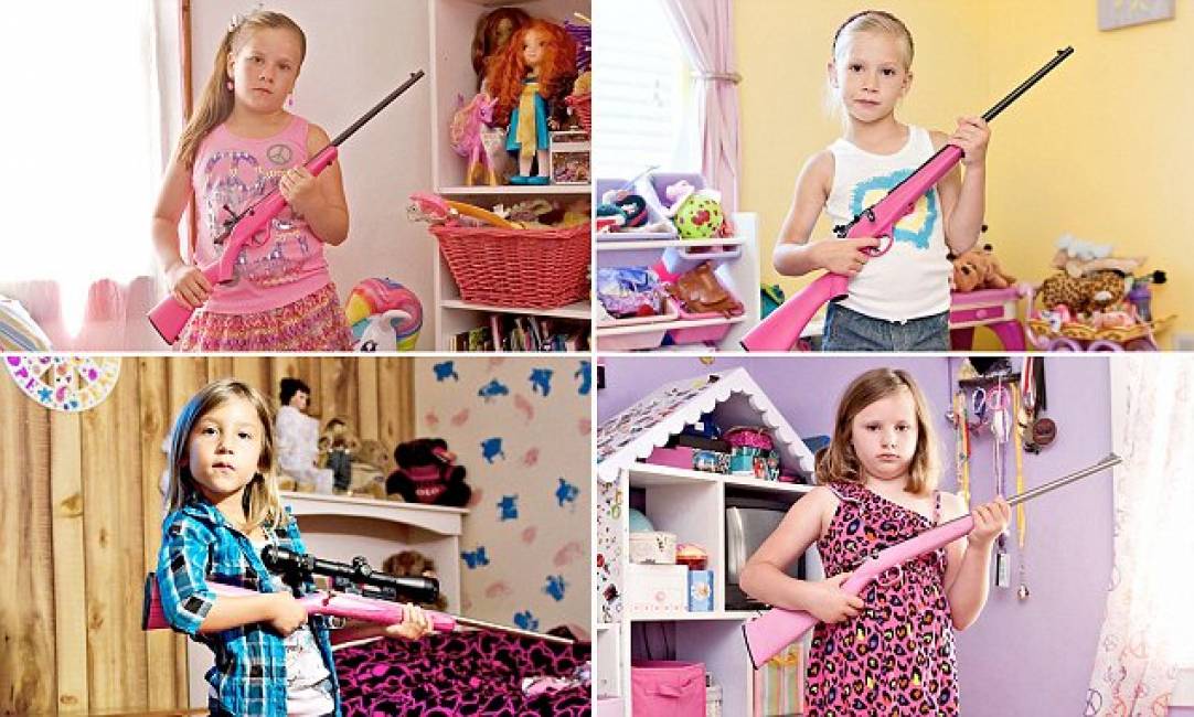 "Gun Girls" d'America: bimbe di 6 anni imbracciano il fucile, quello vero (foto)