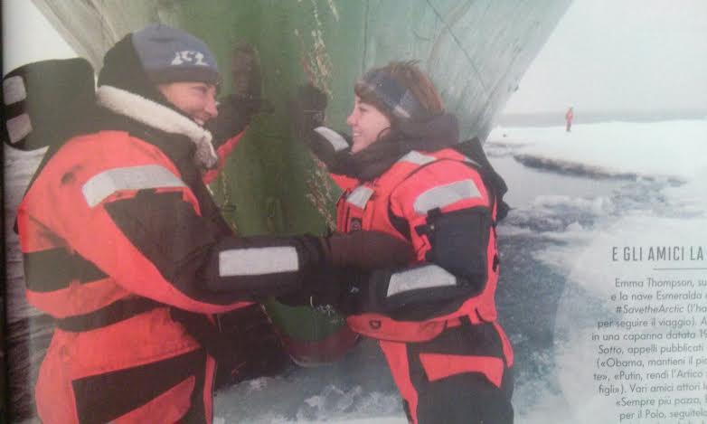 Emma Thompson: l'attrice in missione con Greenpeace al Polo Nord (foto)