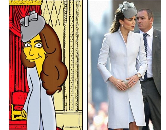 Kate Middleton diventa un personaggio dei Simpsons (foto)