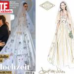 Angelina Jolie e Brad Pitt: abito di Versace, velo disegnato dai figli01