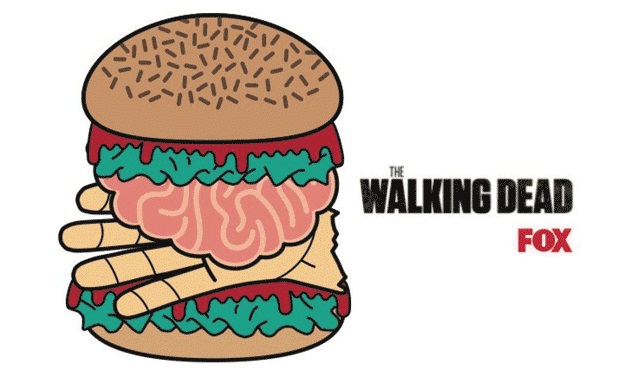 Hamburger che sa di carne umana per promuovere "The Walking Dead"