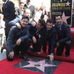 New Kids on the Block nella Walf of Fame di Hollywood Boulevard06