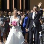 Fabrizio Frizzi sposa Carlotta Mantovan: le foto del matrimonio