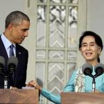 Obama incontra Aung San Suu Kyi. La leader birmana appare invecchiata e stanca05