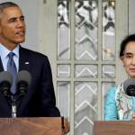 Obama incontra Aung San Suu Kyi. La leader birmana appare invecchiata e stanca06