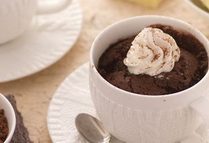 Ricette di dolci: mug cake al cioccolato