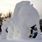 Festival ice art, le sculture di ghiaccio di Harbin in Cina FOTO06
