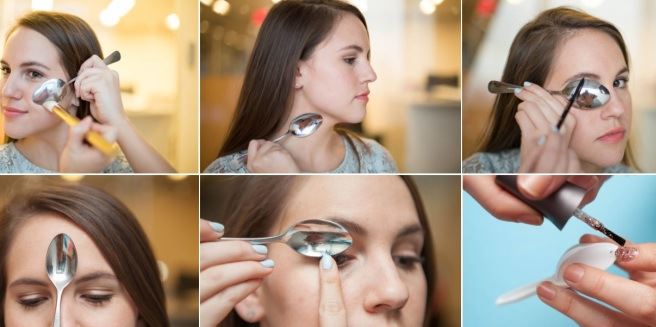 Make Up: come utilizzare un cucchiaio da cucina per truccarsi FOTO