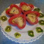 Ricetta: cuori di pasta sfoglia con confettura di kiwi