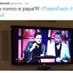 The Voice, Alessia Marcuzzi ai Facchinetti: "Forza nonno e papà"