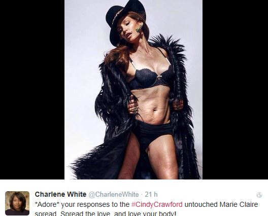 Cindy Crawford, smagliature e cellulite su Marie Claire, 100% naturale FOTO