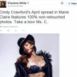 Cindy Crawford, smagliature e cellulite su Marie Claire, 100% naturale FOTO