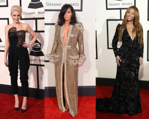 Grammy Awards 2015, gli abiti: Beyoncé, Kim Kardashian...