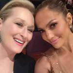 Oscar 2015, Jennifer Lopez selfie con Meryl Streep e la Aniston FOTO 2
