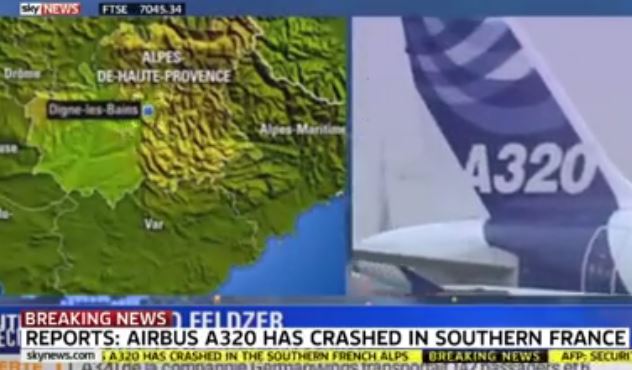Francia, cade aereo GermanWings in Provenza. A bordo 148 persone