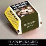 Bambini obesi su confezioni di Big Mac FOTO: Australia, guerra a cibo spazzatura02
